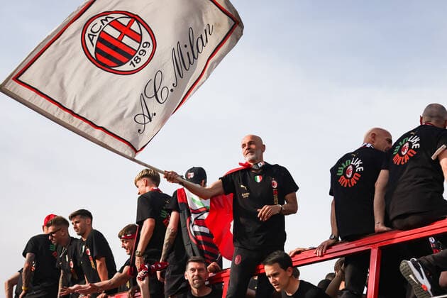 Football, Italy, AC Milan, championship celebration and parade