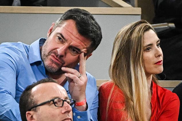 May 23, 2022, Paris, France, France: Arnaud DUCRET with his wife Claire FRANCISCI during the Day two of Roland-Garros 2022, French Open 2022, Grand Slam tennis tournament at the Roland-Garros stadium on May 23, 2022 in Paris, France. Paris France - ZUMAm308 20220523_zsp_m308_049 Copyright: xMatthieuxMirvillex