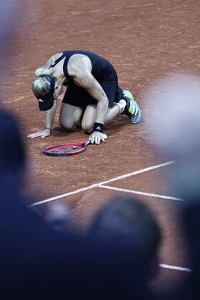 Angelique Kerber, GER, after first round of 2022 French Open at Roland Garros, Paris, 23 05 2022