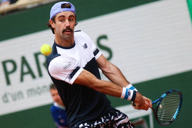 2022 French Open - Day Two Jordan Thompson during his match against Rafael Nadal on Philipe Chatrier court in the 2022 French Open finals day two, in Paris, France, on May 23, 2022. Paris France  Copyright: xIbrahimxEzzatx originalFilename:ezzat-notitle220523_np7WE.jpg