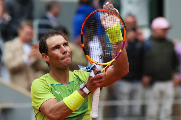 2022 French Open - Day Two Rafael Nadal after his match against Jordan Thompson on Philipe Chatrier court in the 2022 French Open finals day two, in Paris, France, on May 23, 2022. Paris France  Copyright: xIbrahimxEzzatx originalFilename:ezzat-notitle220523_npaCr.jpg