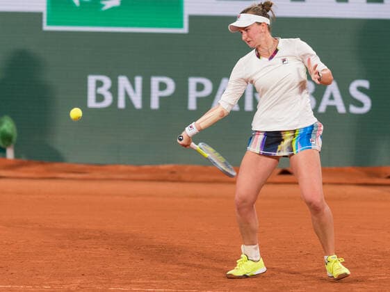 2022 French Open - Day Two Barbora Krejcikova (CZE) during the day two of he Roland-Garros Open tennis tournament in Paris, France, on May 23, 2022. Paris France  Copyright: xFotoxOlimpikx originalFilename:jastrzebowski-rolandga220523_npTDn.jpg