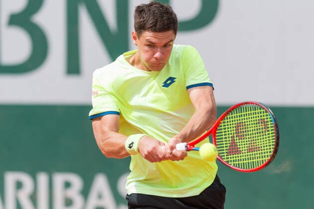 2022 French Open - Day Two Kamil Majchrzak (POL) during the day two of he Roland-Garros Open tennis tournament in Paris, France, on May 23, 2022. Paris France  Copyright: xFotoxOlimpikx originalFilename:jastrzebowski-rolandga220523_npBo2.jpg