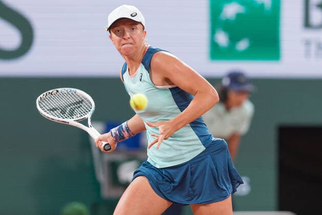 2022 French Open - Day Two Iga Swiatek (POL) during the day two of he Roland-Garros Open tennis tournament in Paris, France, on May 23, 2022. Paris France  Copyright: xFotoxOlimpikx originalFilename:jastrzebowski-rolandga220523_npLck.jpg