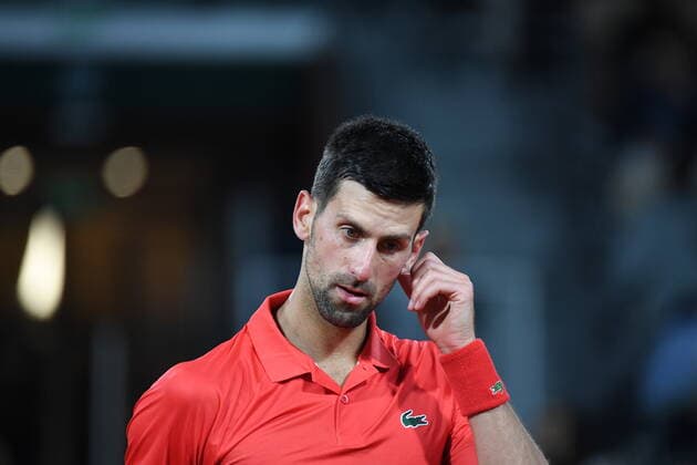 Tennis - Roland Garros 2022 - Novak Djokovic - Serbie TENNIS : Roland Garros 2022 - France - 23 05 2022 ChrysleneCaillaud Panoramic 