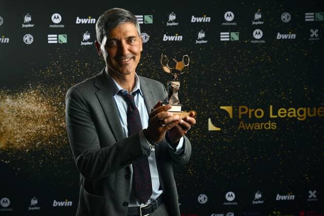 BRUSSEL, BELGIUM - MAY 23 : Felice Mazzu trainer of the year pictured during the Pro League Awards on May 23, 2022 in Brussel, Belgium, 23 05 2022 ( Pro League Awards 2021-2022 PhotoNews Panoramic 