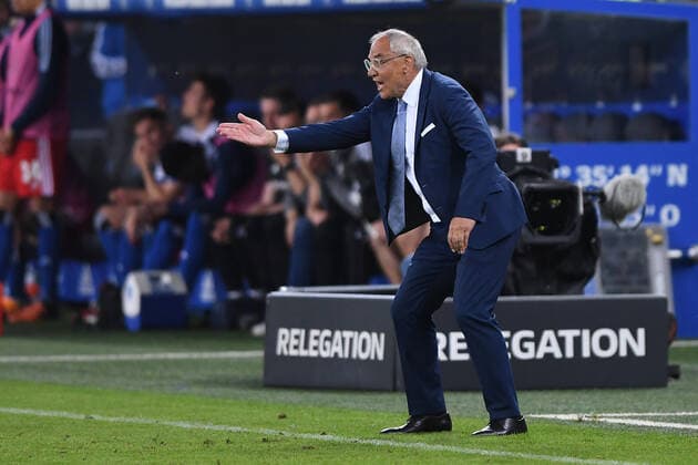 Soccer 1 Bundesliga Relegation second leg Hamburger SV Hertha BSC Berlin on 23 05 2022 at Volksparkstadion in Hamburg Felix Magath coach head coach Berlin DFL regulations prohibit any use of photographs as image sequences and or quasi video xHDx