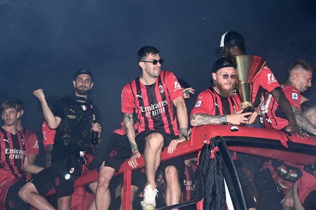 Db Milano 23 05 2022 - Festa Scudetto Milan foto Daniele Buffa Image nella foto: Simon Kjaer-Alessio Romagnoli 