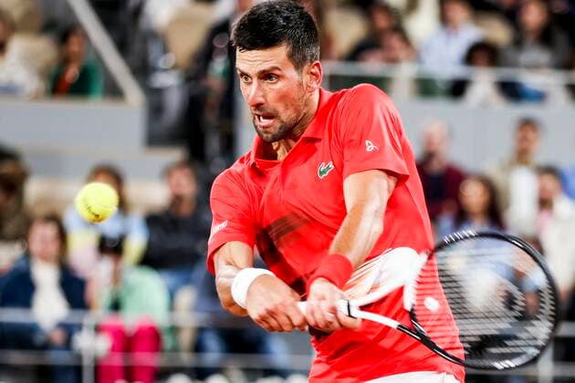 TENNIS - French Open 2022 PARIS,FRANCE,23.MAY.22 - TENNIS - ATP, Tennis Herren World Tour, French Open, Roland Garros, Grand Slam. Image shows Novak Djokovic (SRB).  GEPAxpictures xPatrickxSteiner