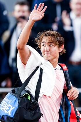 TENNIS - French Open 2022 PARIS,FRANCE,23.MAY.22 - TENNIS - ATP, Tennis Herren World Tour, French Open, Roland Garros, Grand Slam. Image shows Yoshihito Nishioka (JPN).  GEPAxpictures xPatrickxSteiner
