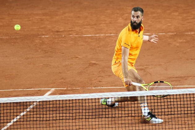 2022 French Open - Day Two Benoit Paire during his match against Ilya Ivashka on Simonne Mathieu court in the 2022 French Open finals day two, in Paris, France, on May 23, 2022. Paris France  Copyright: xIbrahimxEzzatx originalFilename:ezzat-notitle220523_np895.jpg