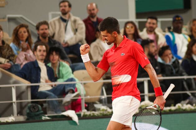 2022 French Open - Day Two Novak Djokovic during his match against Yoshihito Nishioka on Philipe Chartier court in the 2022 French Open finals day two, in Paris, France, on May 23, 2022. Paris France  Copyright: xIbrahimxEzzatx originalFilename:ezzat-notitle220523_npcm3.jpg