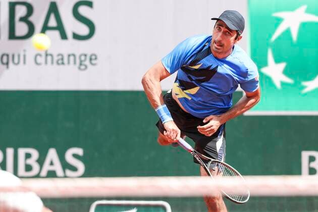 TENNIS - French Open 2022 PARIS,FRANCE,24.MAY.22 - TENNIS - ATP, Tennis Herren World Tour, French Open, Roland Garros, Grand Slam. Image shows Philipp Oswald (AUT).  GEPAxpictures xPatrickxSteiner