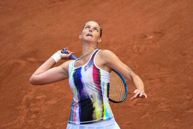 Tennis - Roland Garros 2022 - Karolina Pliskova - Republique Tcheque TENNIS : Roland Garros 2022 - France - 24 05 2022 ChrysleneCaillaud Panoramic 