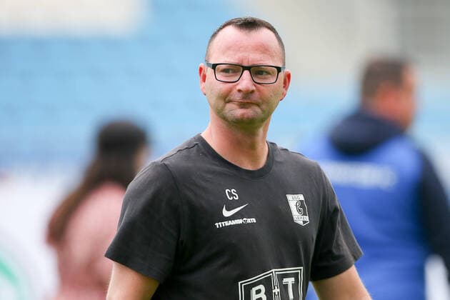 Chemnitz, 21 05 2022, Stadium An der Gellertstraße, soccer, men, season 2021 2022, Sachsenpokal, final, Chemnitzer FC BSG Chemie Leipzig 2 1 1 , In picture Co coach Christian Sobottka Chemie ,
