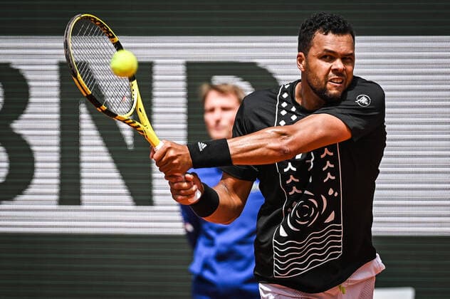 May 24, 2022, Paris, France, France: Jo-Wilfried TSONGA of France during the Day three of Roland-Garros 2022, French Open 2022, Grand Slam tennis tournament at the Roland-Garros stadium on May 24, 2022 in Paris, France. Paris France - ZUMAm308 20220524_zsp_m308_010 Copyright: xMatthieuxMirvillex