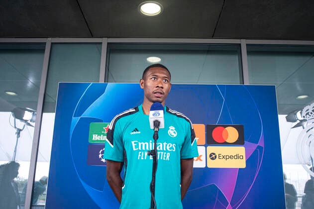 24.05.2022, Madrid, Spain. David Alaba of Real Madrid CF is interviewed during open media day Real Madrid at Ciudad deportiva Real Madrid on 24 Mal 2022 in Madrid Spain. Madrid Ciudad deportiva Real Madrid Community of Madrid Spain *** 24 05 2022, Madrid, Spain David Alaba of Real Madrid CF is interviewed during open media day Real Madrid at Ciudad deportiva Real Madrid on 24 Mal 2022 in Madrid Spain Madrid Ciudad deportiva Real Madrid Community of Madrid Spain  Copyright: xJustPictures.ch Eurasiax-xAlvaroxMedrandax