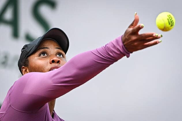 May 24, 2022, Paris, France, France: Taylor TOWNSEND of United States during the Day three of Roland-Garros 2022, French Open 2022, Grand Slam tennis tournament at the Roland-Garros stadium on May 24, 2022 in Paris, France. Paris France - ZUMAm308 20220524_zsp_m308_016 Copyright: xMatthieuxMirvillex