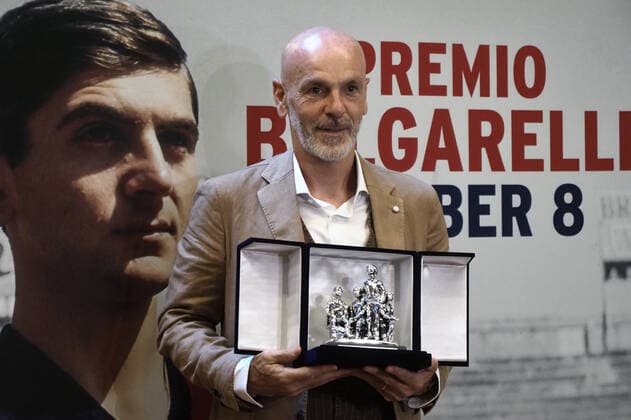 Football, Italy, AC Milan, Bulgarelli Award for best Serie A coach goes to Stefan Pioli