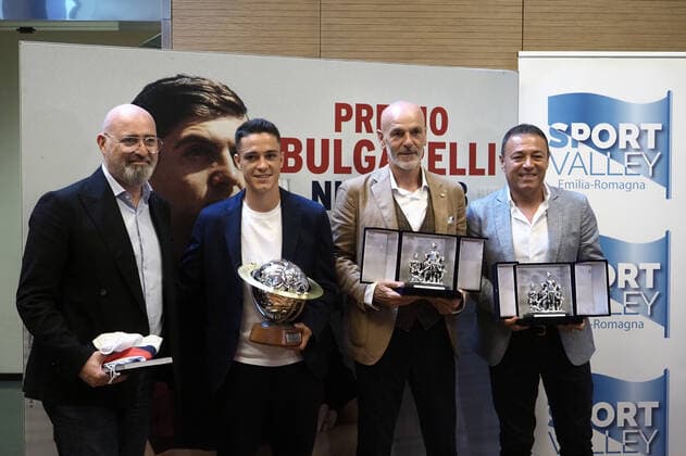 Photo Michele Nucci LaPresse May, 2022 - Bologna, Italy - news in the pic: Bulgarelli award for best Serie A coach (Stefano Pioli), best young Serie A footballer (Giacomo Raspadori) and best Serie A female coach (Gianpiero Piovani)  Copyright: xMichelexNucci LaPresse MichelexNx
