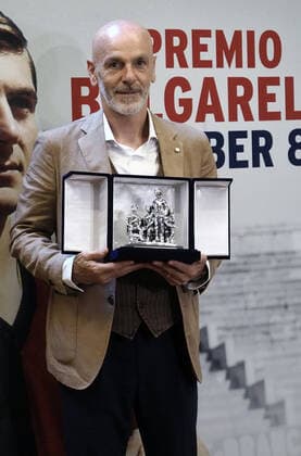 Photo Michele Nucci LaPresse May, 2022 - Bologna, Italy - news in the pic: Bulgarelli award for best Serie A coach (Stefano Pioli), best young Serie A footballer (Giacomo Raspadori) and best Serie A female coach (Gianpiero Piovani)  Copyright: xMichelexNucci LaPressex