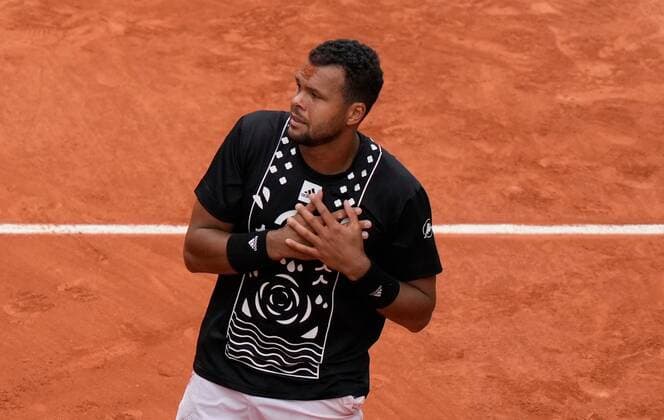 Mandatory Credit: Photo by Dave Shopland Shutterstock (12954044x) French Player Jo-Wilfried Tsonga plays his final match French Open Tennis, Day 3, Roland Garros, Paris, France - 24 May 2022 French Open Tennis, Day 3, Roland Garros, Paris, France - 24 May 2022  Copyright: xDavexShopland Shutterstockx 12954044x