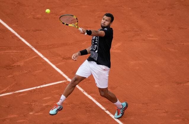 Mandatory Credit: Photo by Dave Shopland Shutterstock (12954044ap) French Player Jo-Wilfried Tsonga plays his final match French Open Tennis, Day 3, Roland Garros, Paris, France - 24 May 2022 French Open Tennis, Day 3, Roland Garros, Paris, France - 24 May 2022  Copyright: xDavexShopland Shutterstockx 12954044ap