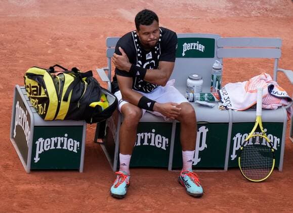 Mandatory Credit: Photo by Dave Shopland Shutterstock (12954044ao) French Player Jo-Wilfried Tsonga plays his final match French Open Tennis, Day 3, Roland Garros, Paris, France - 24 May 2022 French Open Tennis, Day 3, Roland Garros, Paris, France - 24 May 2022  Copyright: xDavexShopland Shutterstockx 12954044ao