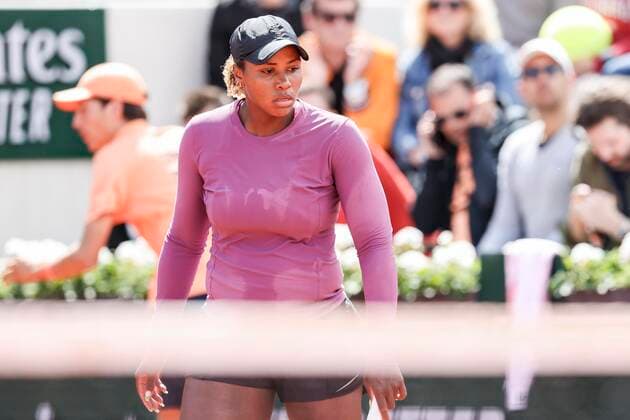 TENNIS - French Open 2022 PARIS,FRANCE,24.MAY.22 - TENNIS - WTA, Tennis Damen Tour, French Open, Roland Garros, Grand Slam. Image shows Taylor Townsend (USA).  GEPAxpictures xPatrickxSteiner