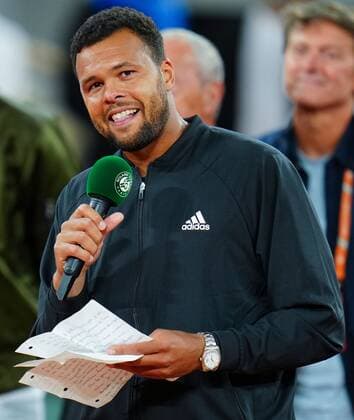 Mandatory Credit: Photo by Javier Garcia Shutterstock (12954043dl) Jo Wilfried Tsonga after his last ever match before retiring French Open Tennis, Day 3, Roland Garros, Paris, France - 24 May 2022 French Open Tennis, Day 3, Roland Garros, Paris, France - 24 May 2022  Copyright: xJavierxGarcia Shutterstockx 12954043dl