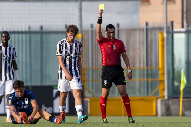 Photo Alessandro Castaldi LaPresse May 24, 2022 - Sassuolo, Italy Soccer Atalanta vs Juventus - Primavera 1 Final Phase TIMVISION 2021 2022 - Game 1 First Round at Enzo Ricci Stadium In the photo:Yellow to Andrea Bonetti (Juventus)  Copyright: xAlessandroxCastaldi LaPressex