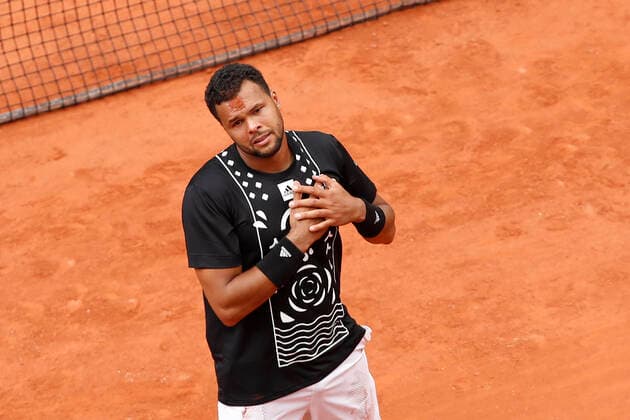 Jo-Wilfried Tsonga (FRA) - Emotion TENNIS : Roland-Garros - 24 05 2022 MichaelBaucher Panoramic 