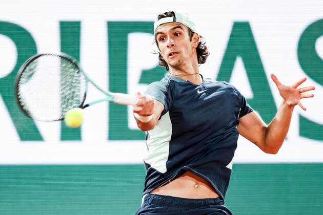 TENNIS - French Open 2022 PARIS,FRANCE,24.MAY.22 - TENNIS - ATP, Tennis Herren World Tour, French Open, Roland Garros, Grand Slam. Image shows Lorenzo Musetti (ITA).  GEPAxpictures xPatrickxSteiner