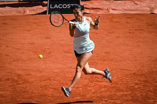May 25, 2022, Paris, France, France: Emma RADUCANU of Great Britain during the Day four of Roland-Garros 2022, French Open 2022, Grand Slam tennis tournament at the Roland-Garros stadium on May 25, 2022 in Paris, France. Paris France - ZUMAm308 20220525_zsp_m308_006 Copyright: xMatthieuxMirvillex