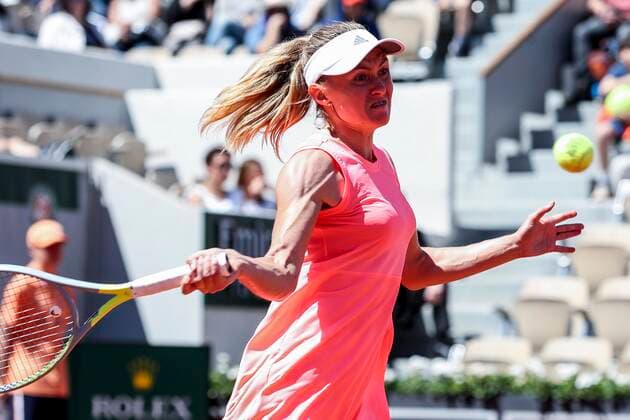 TENNIS - French Open 2022 PARIS,FRANCE,25.MAY.22 - TENNIS - WTA, Tennis Damen Tour, French Open, Roland Garros, Grand Slam. Image shows Aliaksandra Sasnovich ( ).  GEPAxpictures xPatrickxSteiner