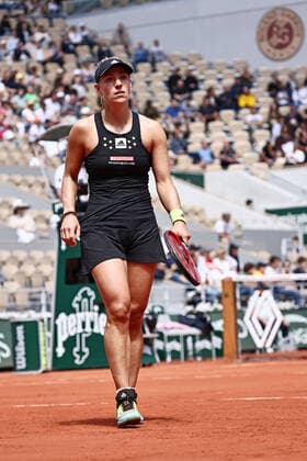 Angelique Kerber, GER, during second round of 2022 French Open at Roland Garros, Paris, 25 05 2022