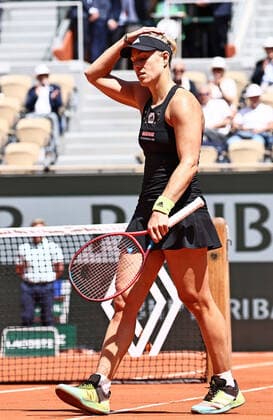 Angelique Kerber, GER, during second round of 2022 French Open at Roland Garros, Paris, 25 05 2022