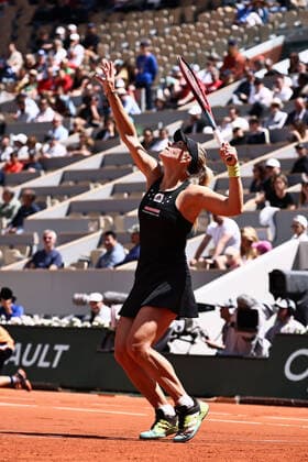 Angelique Kerber, GER, during second round of 2022 French Open at Roland Garros, Paris, 25 05 2022