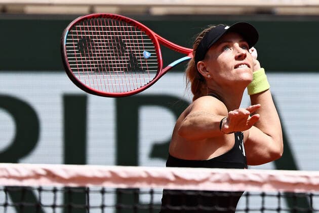 Angelique Kerber, GER, during second round of 2022 French Open at Roland Garros, Paris, 25 05 2022