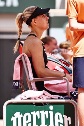 Angelique Kerber, GER, during second round of 2022 French Open at Roland Garros, Paris, 25 05 2022