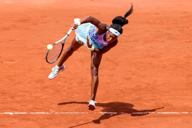 TENNIS - French Open 2022 PARIS,FRANCE,25.MAY.22 - TENNIS - WTA, Tennis Damen Tour, French Open, Roland Garros, Grand Slam. Image shows Coco Gauff (USA).  GEPAxpictures xPatrickxSteiner