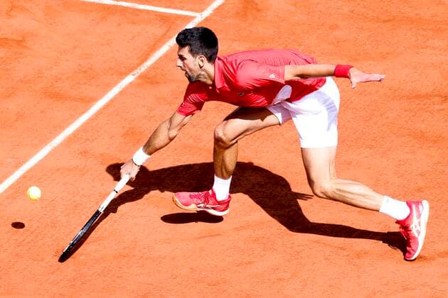 TENNIS - French Open 2022 PARIS,FRANCE,25.MAY.22 - TENNIS - ATP, Tennis Herren World Tour, French Open, Roland Garros, Grand Slam. Image shows Novak Djokovic (SRB).  GEPAxpictures xPatrickxSteiner