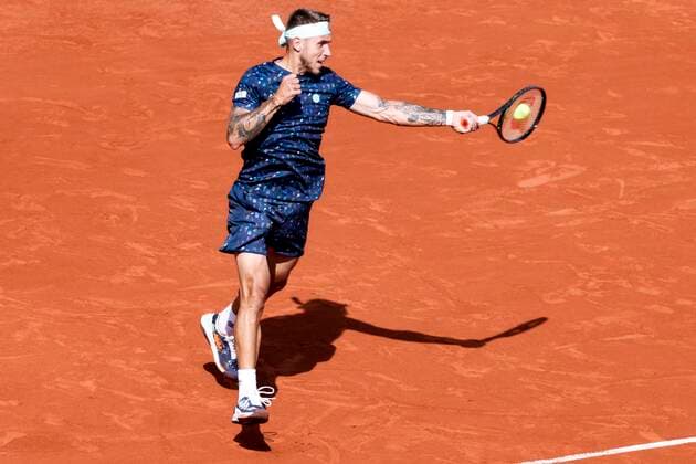 TENNIS - French Open 2022 PARIS,FRANCE,25.MAY.22 - TENNIS - ATP, Tennis Herren World Tour, French Open, Roland Garros, Grand Slam. Image shows Alex Molcan (SVK).  GEPAxpictures xPatrickxSteiner