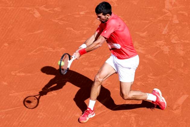 TENNIS - French Open 2022 PARIS,FRANCE,25.MAY.22 - TENNIS - ATP, Tennis Herren World Tour, French Open, Roland Garros, Grand Slam. Image shows Novak Djokovic (SRB).  GEPAxpictures xPatrickxSteiner