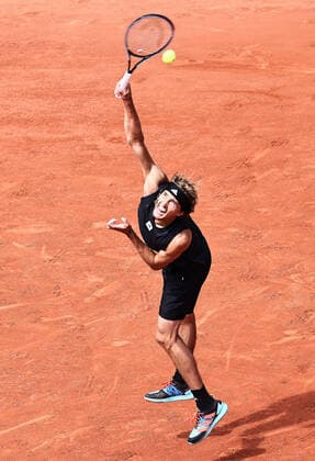 Alexander Zverev, GER, during second round of 2022 French Open at Roland Garros, Paris, 25 05 2022