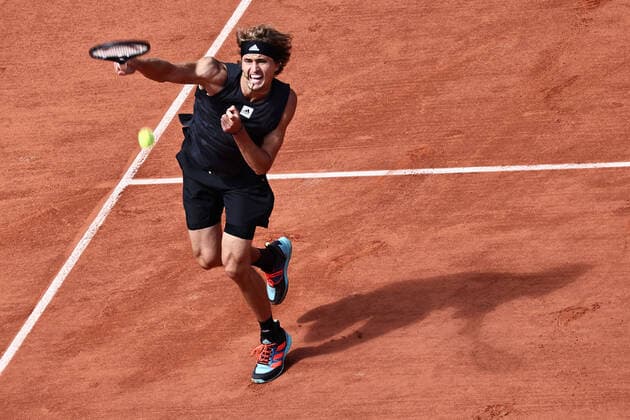 Alexander Zverev, GER, during second round of 2022 French Open at Roland Garros, Paris, 25 05 2022