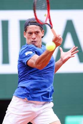 TENNIS - French Open 2022 PARIS,FRANCE,25.MAY.22 - TENNIS - ATP, Tennis Herren World Tour, French Open, Roland Garros, Grand Slam. Image shows Sebastian Baez (ARG).  GEPAxpictures xPatrickxSteiner
