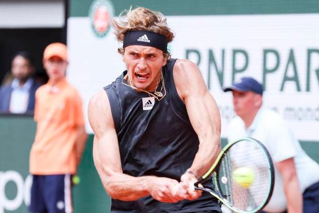 TENNIS - French Open 2022 PARIS,FRANCE,25.MAY.22 - TENNIS - ATP, Tennis Herren World Tour, French Open, Roland Garros, Grand Slam. Image shows Alexander Zverev (GER).  GEPAxpictures xPatrickxSteiner