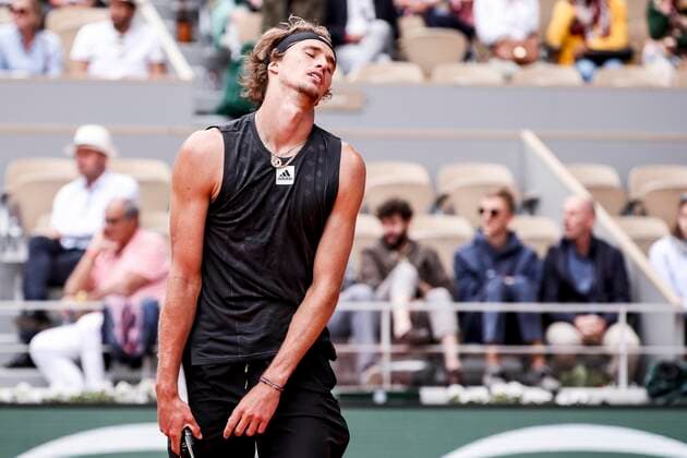 TENNIS - French Open 2022 PARIS,FRANCE,25.MAY.22 - TENNIS - ATP, Tennis Herren World Tour, French Open, Roland Garros, Grand Slam. Image shows Alexander Zverev (GER).  GEPAxpictures xPatrickxSteiner