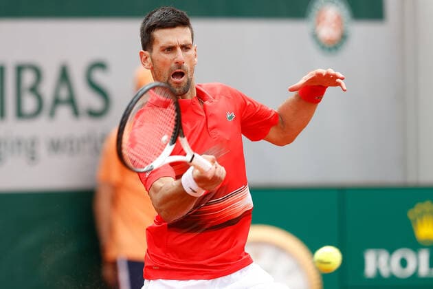 25 05 2022, Tennis, French Open 2022 Roland Garros, FRA, Paris, Roland Garros picture v li Novak Djokovic SER Copyright: HMBxMedia AntonioxBorga